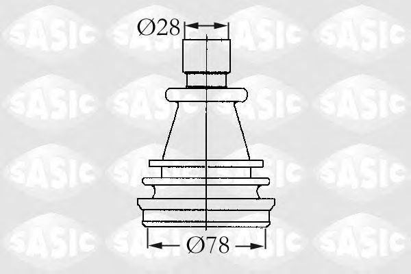 Комплект пыльника ШРУСа SASIC 4003421