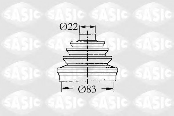 Комплект пыльника ШРУСа SASIC 4003437