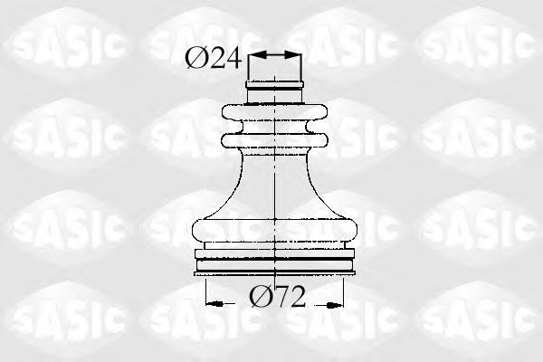 Комплект пыльника ШРУСа SASIC 4003449