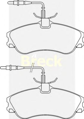 Тормозные колодки BRECK 23124 00 701 10