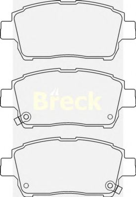 Тормозные колодки BRECK 23510 00 702 10