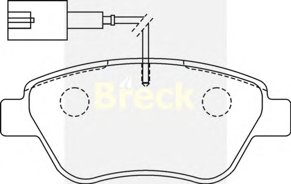Тормозные колодки BRECK 23705 00 701 10