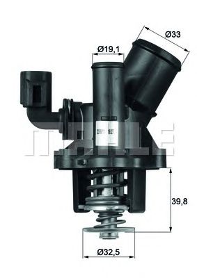 Термостат MAHLE ORIGINAL TM 17 98