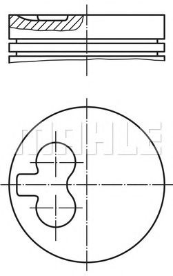 Поршень MAHLE ORIGINAL 029 82 01