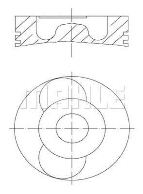 Поршень MAHLE ORIGINAL 061 53 00
