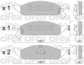 Тормозные колодки CIFAM 822-355-0
