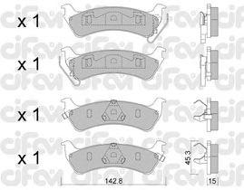 Тормозные колодки CIFAM 822-527-0