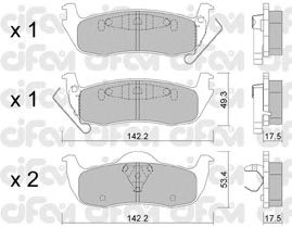 Тормозные колодки CIFAM 822-720-0