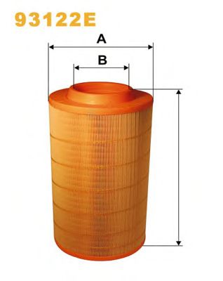 Повітряний фільтр WIX FILTERS 93122E