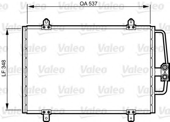 Радиатор кондиционера VALEO 816912