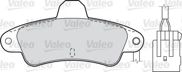 Тормозные колодки VALEO 598035
