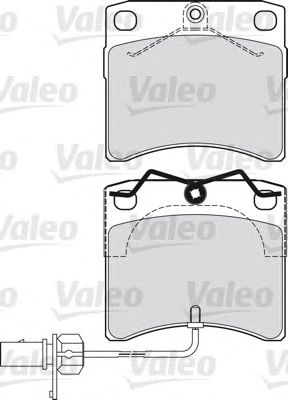 Гальмівні колодки VALEO 598807