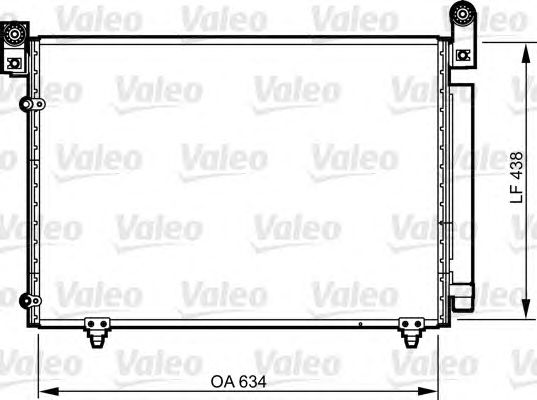 Радиатор кондиционера VALEO 814266