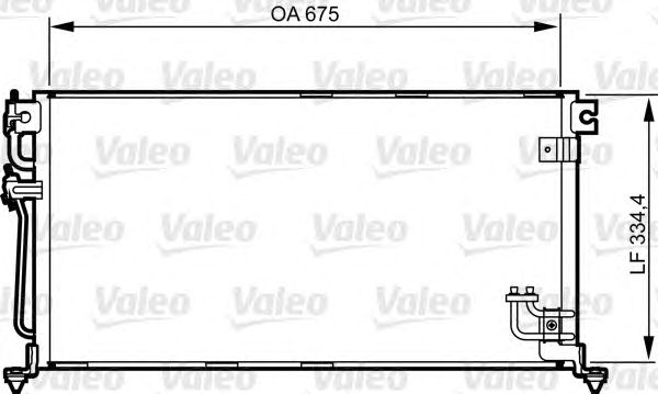 Радиатор кондиционера VALEO 814272