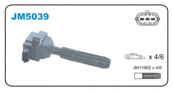 Катушка зажигания JANMOR JM5039