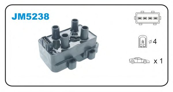 Катушка зажигания JANMOR JM5238