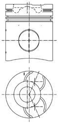 Поршень KOLBENSCHMIDT 99751600