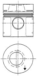 Поршень KOLBENSCHMIDT 93964600