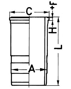 Гильза цилиндра KOLBENSCHMIDT 89563110