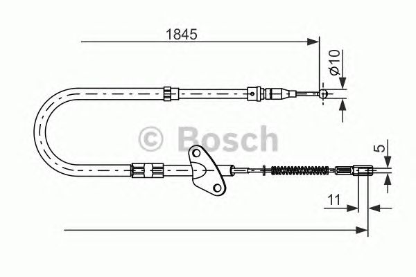 Трос ручника BOSCH 1 987 477 118