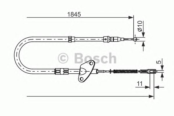 Трос ручника BOSCH 1 987 477 119