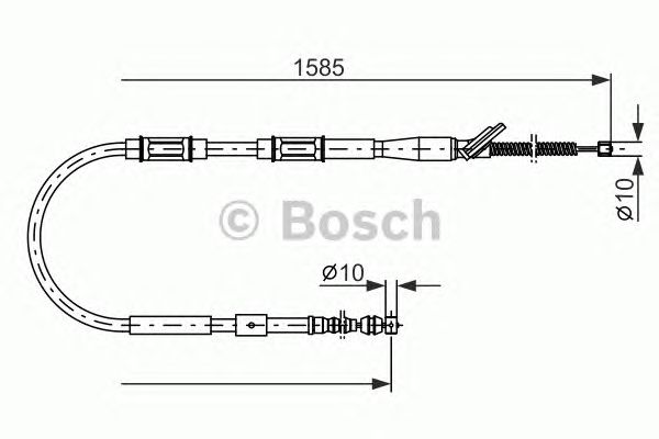 Трос ручника BOSCH 1 987 477 413