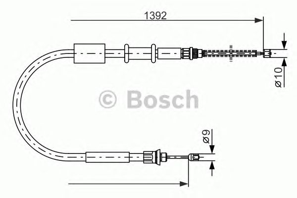 Трос ручника BOSCH 1 987 477 656