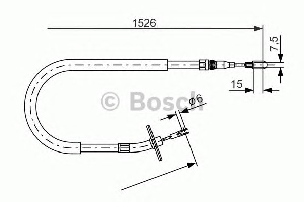 Трос ручника BOSCH 1 987 477 859