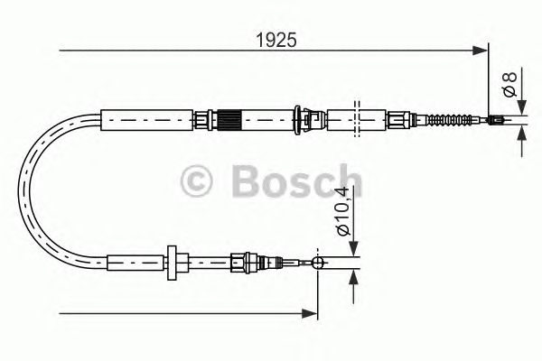 Трос ручника BOSCH 1 987 477 959