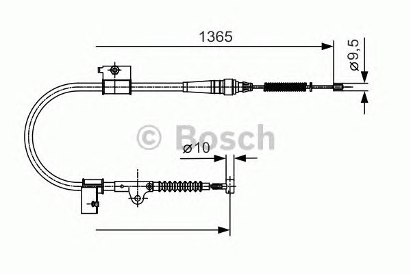 Трос ручника BOSCH 1 987 482 048