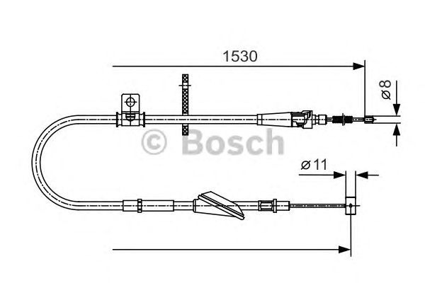 Трос ручника BOSCH 1 987 482 136