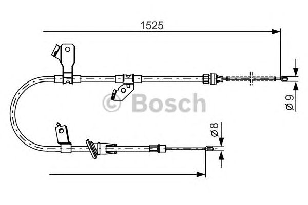 Трос ручника BOSCH 1 987 482 247
