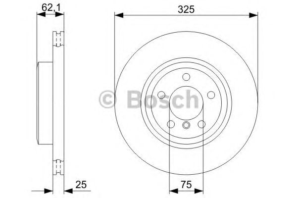Тормозной диск BOSCH 0 986 479 348