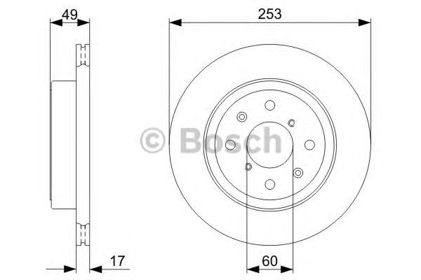Тормозной диск BOSCH 0 986 479 370