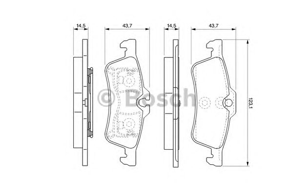 Тормозные колодки BOSCH 0 986 494 130