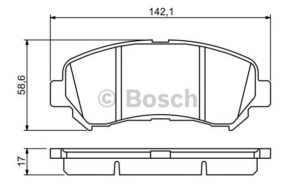 Тормозные колодки BOSCH 0 986 494 244