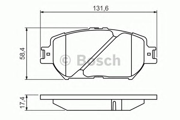 Тормозные колодки BOSCH 0 986 494 418