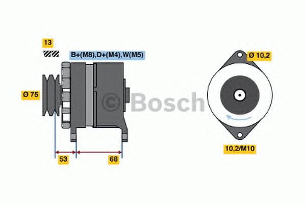 Генератор BOSCH 6 033 GB3 034