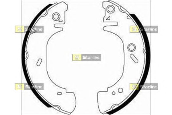 Гальмівні колодки STARLINE BC 07400
