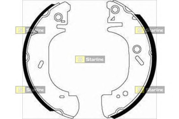 Тормозные колодки STARLINE BC 07410