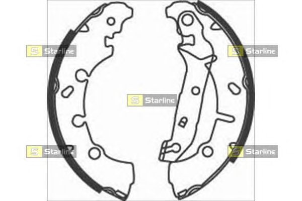 Тормозные колодки STARLINE BC 08200