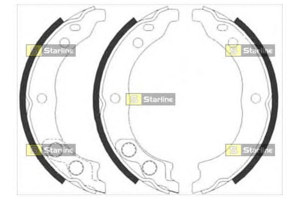 Гальмівні колодки ручника STARLINE BC 08900
