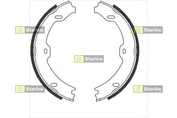 Гальмівні колодки ручника STARLINE BC 09020