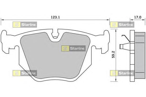 Тормозные колодки STARLINE BD S363