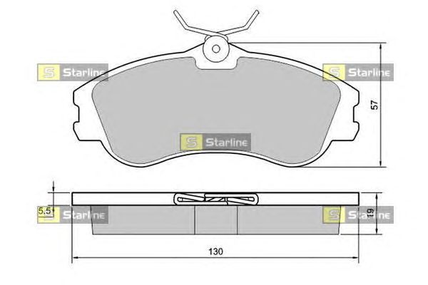 Тормозные колодки STARLINE BD S374