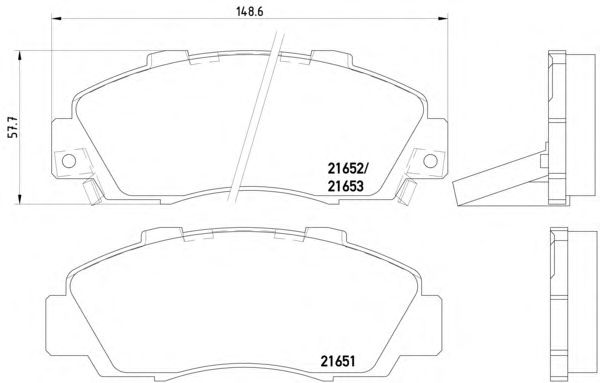 Тормозные колодки TEXTAR 2165101