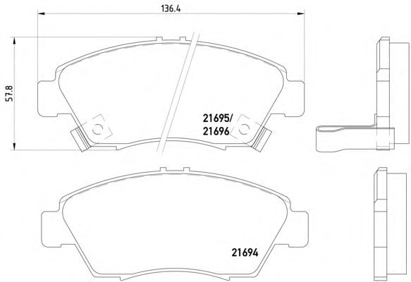 Тормозные колодки TEXTAR 2169401