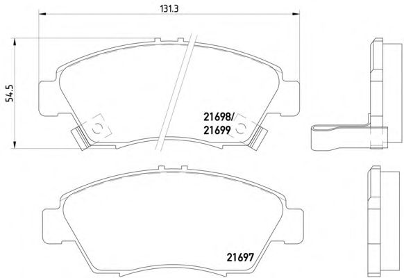 Тормозные колодки TEXTAR 2169701
