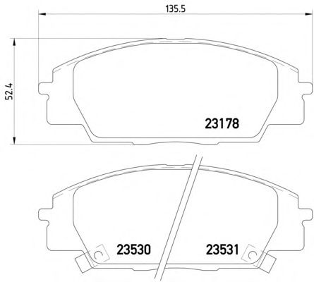 Тормозные колодки TEXTAR 2317801