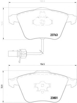 Тормозные колодки TEXTAR 2376302